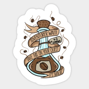 Magic Coffee Potion Sticker